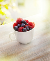 Cup of berries