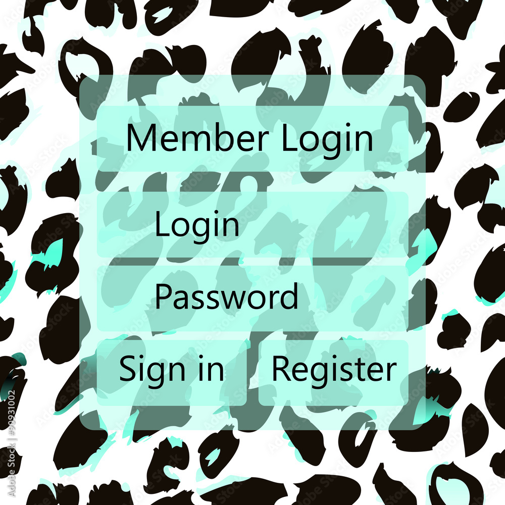 Poster Mobile vector Universal UI Kit form interface for mobile user