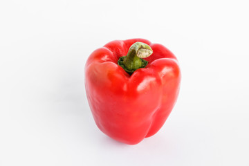 Big pepper on white background