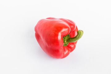 Big pepper on white background