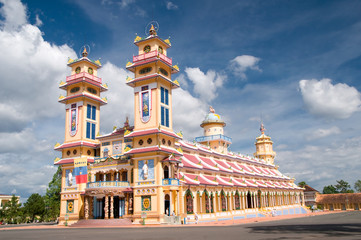 Cao Dai Temple in Tay Ninh province, near ho chi minh city, Vietnam