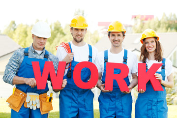group of workmen