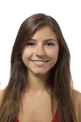 Fototapeta premium beautiful teenage girl smiling portrait
