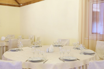 Interior of a modern cafe