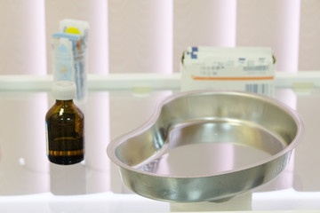 Interior of a doctor office.