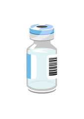 Vector image of a vial/phial or bottle