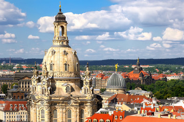 Blick auf die Frauenkirche in Dresden