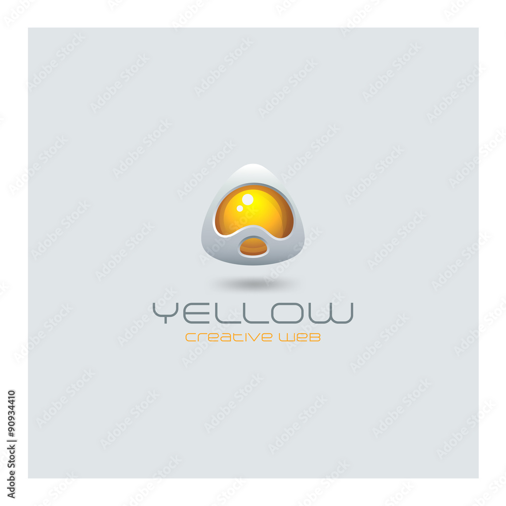 Poster future abstract logo media web technology design vector