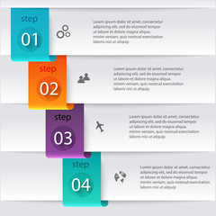 Vector colorful info graphics for your business presentations.