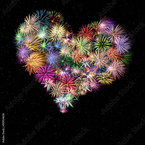 &quot;Feuerwerk - Herz&quot; Stockfotos und lizenzfreie Bilder auf Fotolia.com