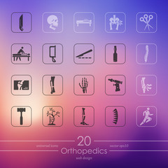 Set of orthopedics icons