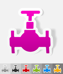 realistic design element. oil valve