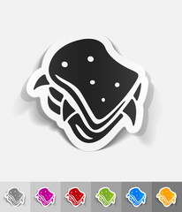 realistic design element. sandwich
