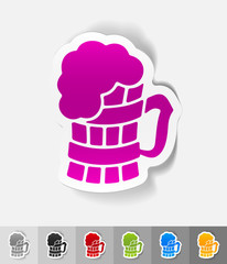 realistic design element. beer