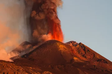  Volcano Etna Eruption -   explosions and lava flow from the highest active volcano in Europe   © Wead
