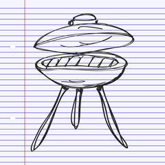 Simple doodle of a BBQ