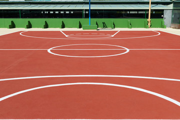 Fototapeta premium basketball playground closeup