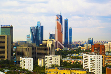 Landscape Moscow city, Moscow, Russia