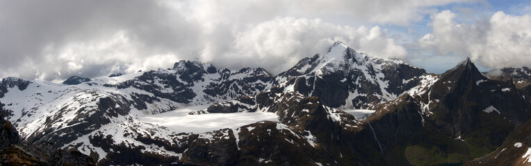 Norwegian nature / There are mountains plunging into the sea from hundreds of metres, fjords, tall...