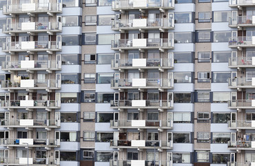 Fassade eines modernen Wohngebäudes