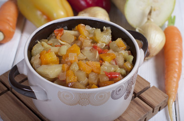 Vegetable stew  .