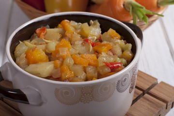 Vegetable stew  .