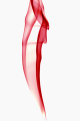 Fototapeta premium abstract red smoke on white background