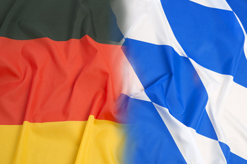 Germany flag vs. Bavarian flag