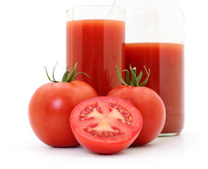 Tomatoes and tomato juice.