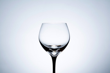 Empty wine glass