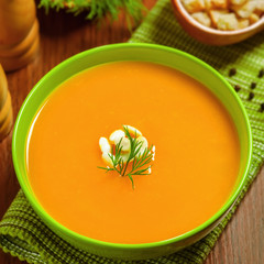 Food, pumpkin soup