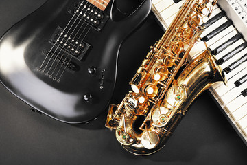 Obraz premium Musical instruments, closeup