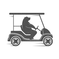 Fototapeta premium Vector Illustration Fun Bear