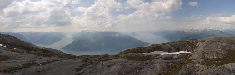 Norwegian nature / There are mountains plunging into the sea from hundreds of metres, fjords, tall mountain peaks, northern lights and midnight sun.