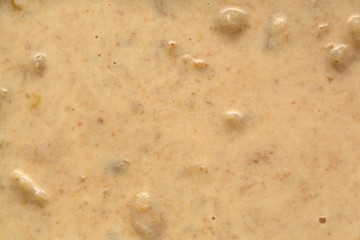 Close view of lobster corn chowder