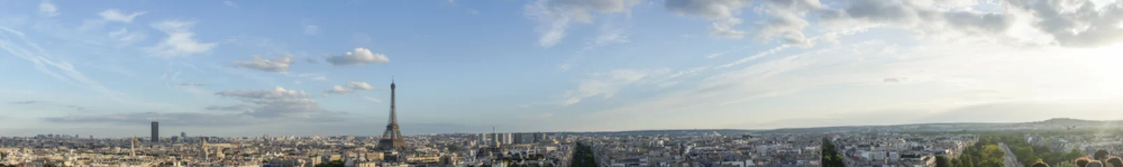 Poster de jardin Paris paysage panoramique de paris