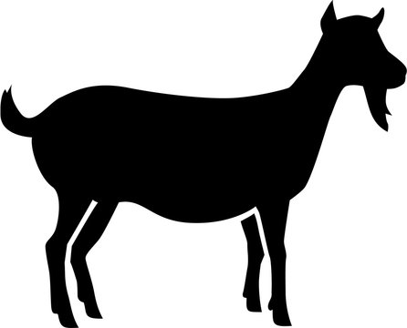 Female goat silhouette