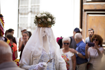 La Moma en la procesión del Corpus de Valencia - obrazy, fototapety, plakaty