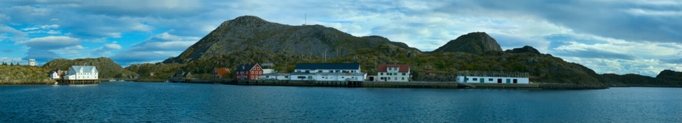 Panorama os island Skrova of Norwegian Lofoten