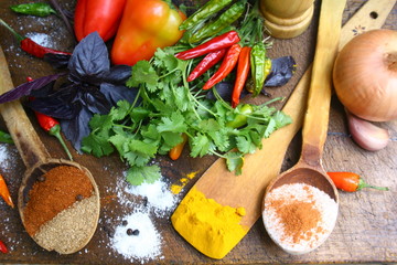 специи и травы.