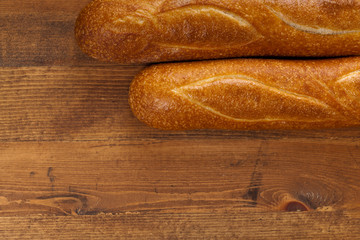 French baguettes. Selective focus.