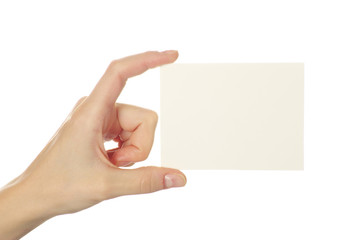 Obraz premium card in hand