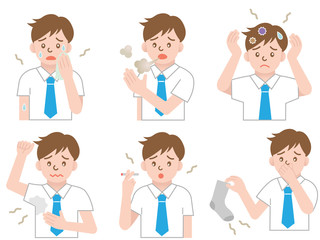 体臭の気になるビジネスマン