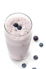 Blueberry Oatmeal Smoothie. Selective focus.