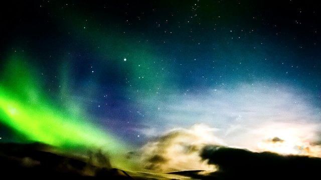 Aurora at the night in Iceland