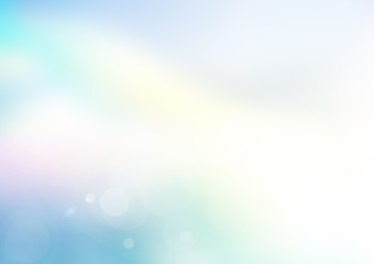 Blurred of a blue sky with sun ray background and clouds