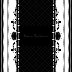 vintage background frame design black