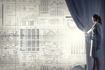 Woman making presentation