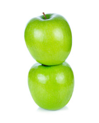 Green apple isolated on white background