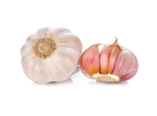 Garlic isolated on white background